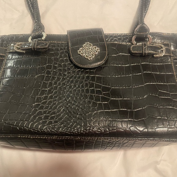 Unbranded Vegan Leather Purse Crocodile Print W Perfect Pockets &Built In Wallet - Picture 2 of 16